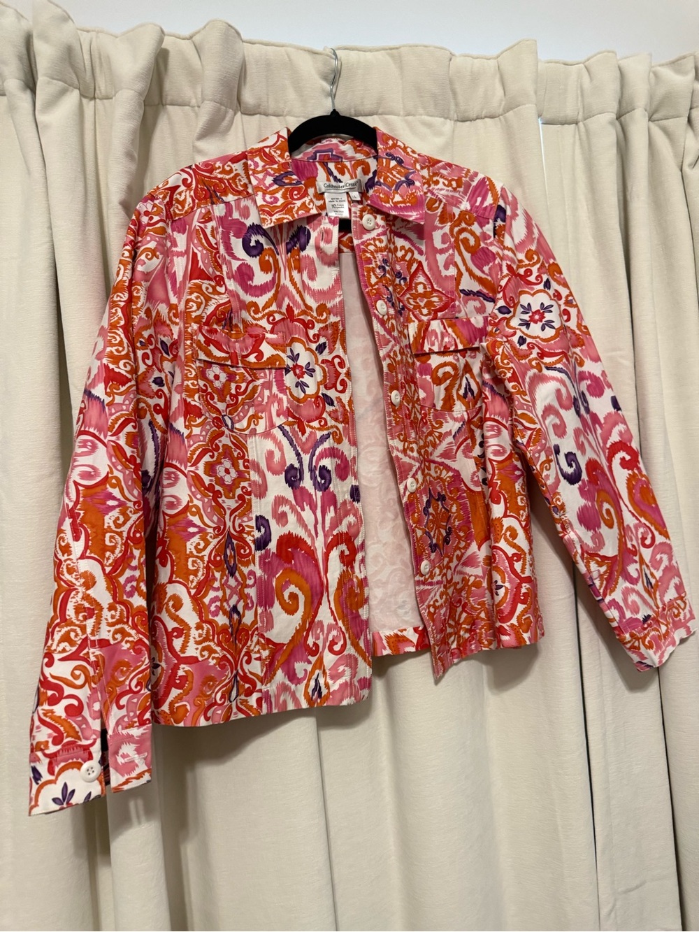 Coldwater Creek Multicolor Printed Blazer Jacket